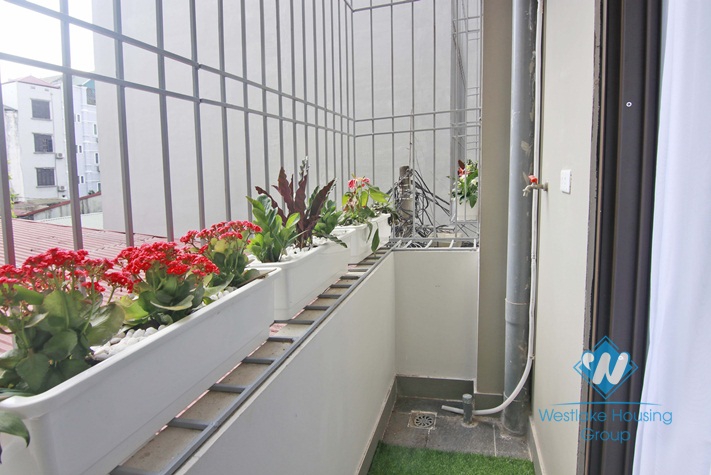 Apartment with balcony for rent on Nguyen Van Huyen, Cau Giay
